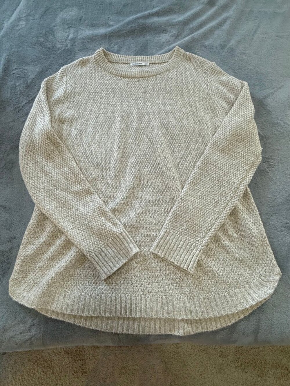 Women's Sweater for Fall, Oversized, Tan